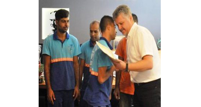 Lüleburgaz’da belediye personeline sertifikaları verildi