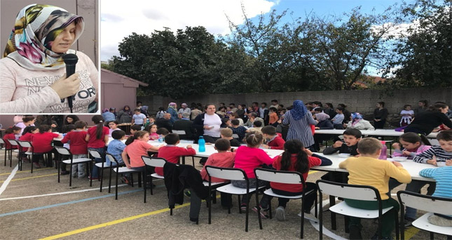 Üsküp Atatürk Ortaokulu Aşure İkramı’nda bulundu