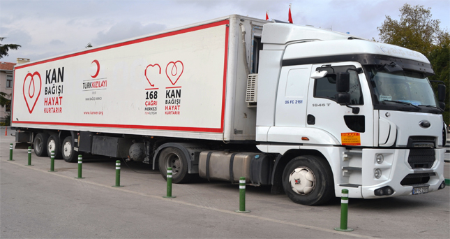 Kan Bağış TIR’ı Kırklareli’ndeydi