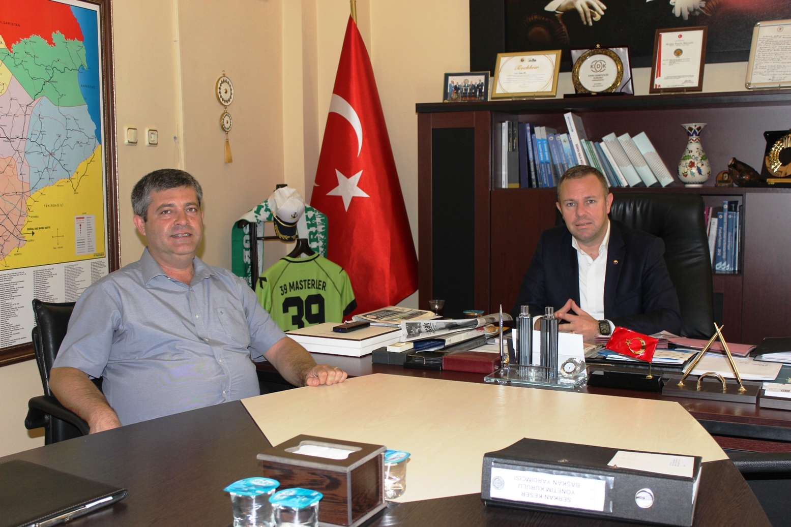 CHP Kırklareli İl Başkanı Çobancık, KTSO Başkanı Ilık’ı ziyaret etti