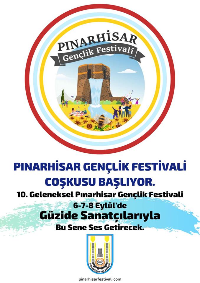Pınarhisar Gençlik Festivali 6-7-8 Eylül tarihlerinde