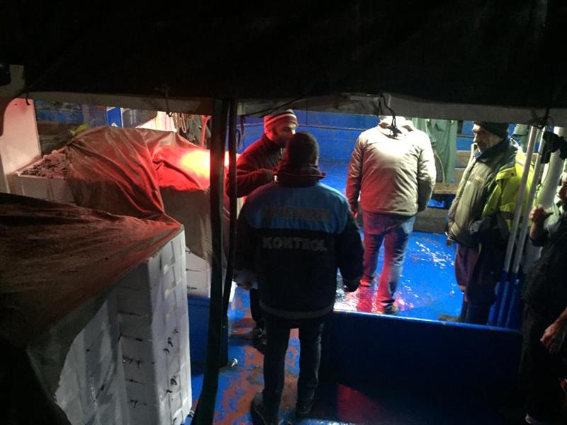 Balıkçı gemileri denetlendi