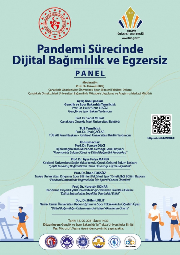 Dijital Bağımlılık ve Egzersiz anlatılacak