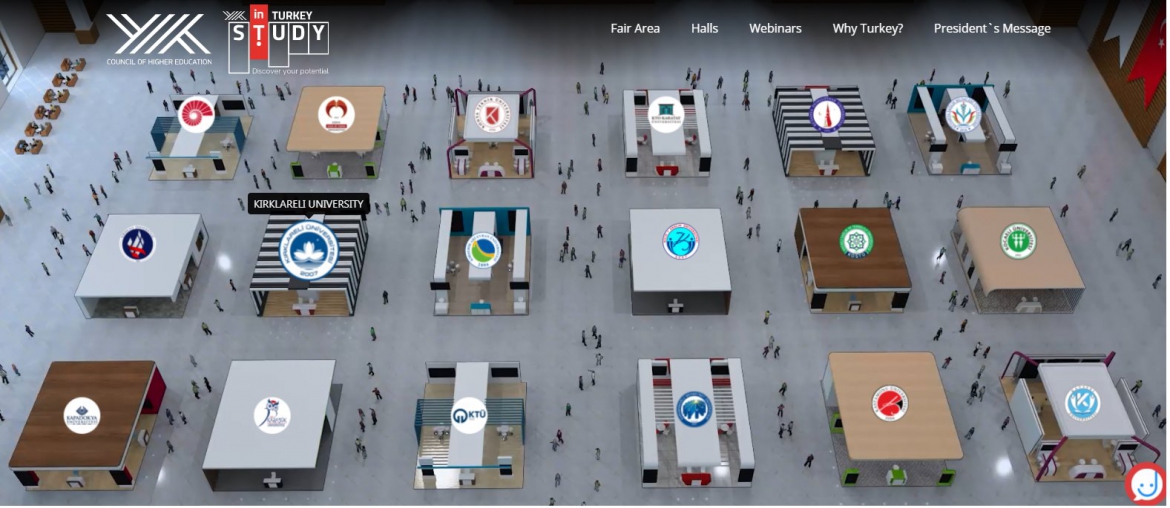 KLÜ SANAL FUARLA ULUSLARARASI ÖĞRENCİ ADAYLARIYLA BULUŞTU