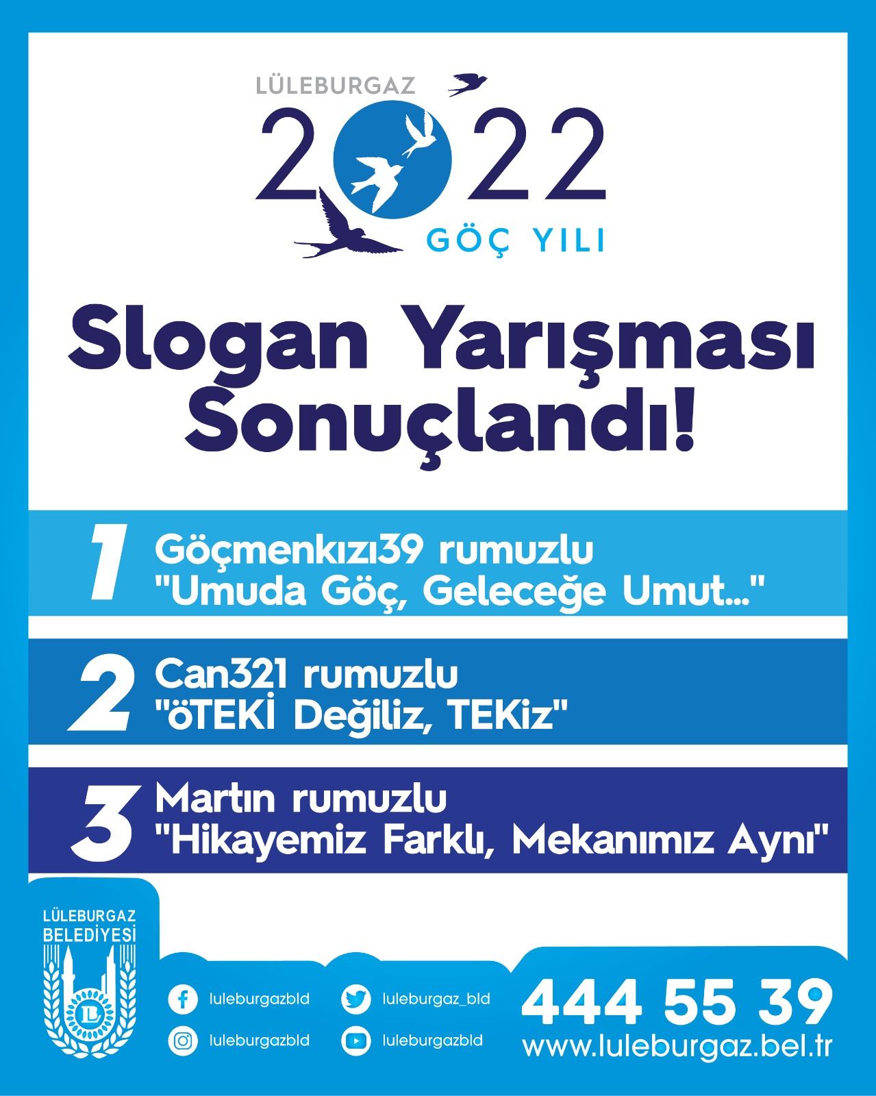 Göç Yılı slogan yarışması sonuçlandı