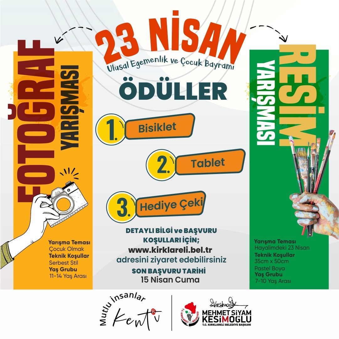 23 Nisan Fotoğraf ve Resim Yarışması’na başvurular devam ediyor