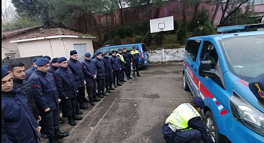 Edirne İl Jandarma Komutanlığı, Personeline Kış Mevsimi Trafik Eğitimi Verdi