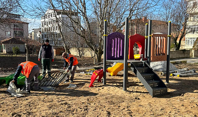Arı Kuşu Parkı’nda Oyun Grubu Montajı Tamamlandı