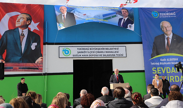 ŞARKÖY İLÇESİ ÇINARLI MAHALLESİ SOĞUK HAVA DEPOSU VE SALAMURA TESİSİ HİZMETE AÇILDI