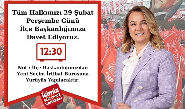 Seçim İrtibat Bürosu Açılışı Gerçekleşecek