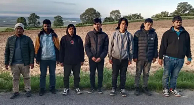 Edirne'de 13 kaçak göçmen yakalandı 