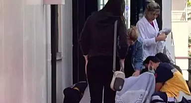 Suriye uyruklu kadın otel girişinde doğum yaptı 