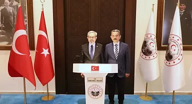 Vali Ekici, Ankara Üniversitesi Rektörü Ünüvar'ı Ağırladı