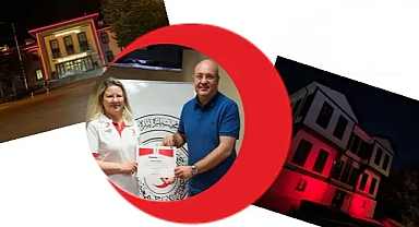 156 Yıl’a Özel Kırklareli'nin Simgeleri Kırmızıya Büründü! 