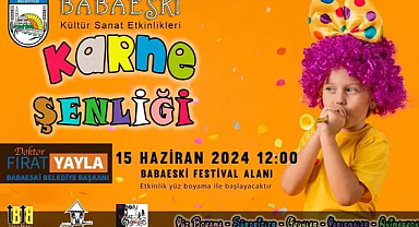 Babaeski Belediyesi'nden Büyük Karne Şenliğine Davet
