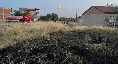 Babaeski’de Çıkan Yangın Hızla Söndürüldü 