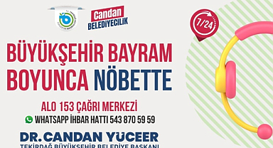  BÜYÜKŞEHİR BAYRAM BOYUNCA NÖBETTE 