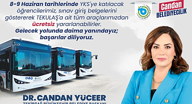 BÜYÜKŞEHİR YKS'YE GİRECEK ÖĞRENCİLERİ ÜCRETSİZ TAŞIYOR 