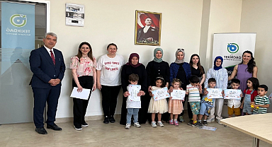 KADIN VE ÇOCUKLARA ÖZEL ATÖLYEDE BELGELER ALINDI 