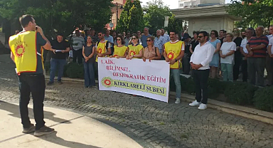 Kırklareli'nde Yeni Eğitim Müfredatı Protesto Edildi: 