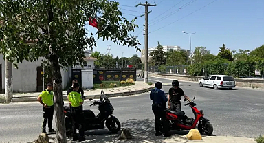 Lüleburgaz'da 57 Motosiklet Sürücüsüne Ceza! 