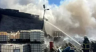 Tekirdağ’da fabrika yangını 