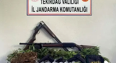 Tekirdağ'da uyuşturucu ve silah ele geçirildi: 10 gözaltı 
