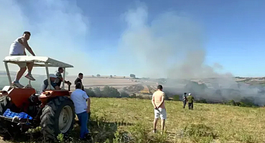 Tekirdağ'da yangında 200 dekar tarım alanı zarar gördü 