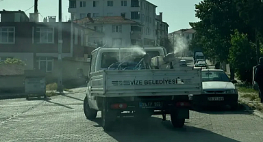 Vize'de Sivrisinek ve Haşere İlaçlama Çalışmaları Başladı 