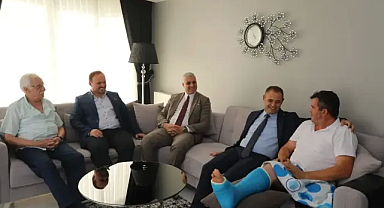 Belediyenin A Takımı Meclis Üyesi Hakan Ediş'i Ziyaret Etti