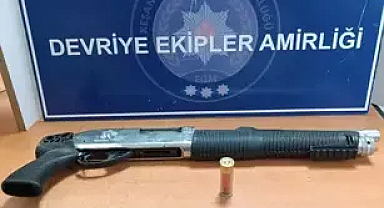 Edirne’de durdurulan araçta pompalı tüfek ele geçirildi