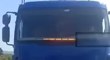 Edirne'de usulsüz çakar takılan TIR'ın şoförüne 6 bin 439 lira ceza