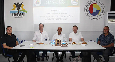 Kaymakam Elmacıoğlu'ndan Kırklareli TSO'ya Veda Ziyareti