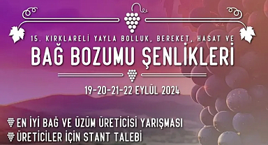 Kırklareli, 15. Yayla Bolluk, Bereket, Hasat ve Bağbozumu Şenlikleri’ne Hazırlanıyor