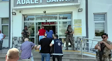 Kırklareli'de fuhuş operasyonuna yakalanan 14 şüpheli adliyede