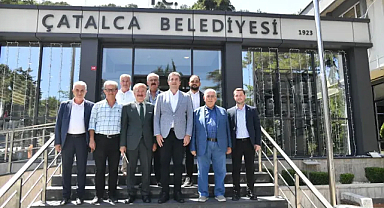 Başkan Halil Çallı'dan Çatalca Belediye Başkanı Güzel'e Kardeş Belediye Ziyareti
