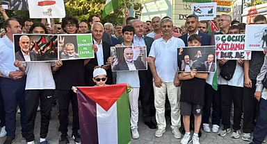 Tekirdağ'da İsrail'in saldırılarına tepki