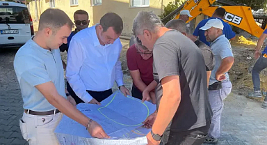 Vize Belediye Başkanı Ercan Özalp, Doğalgaz Çalışmalarını İnceledi