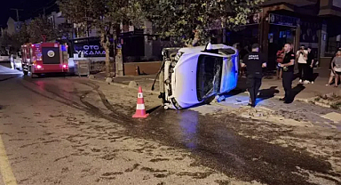 Yola akan su kazaya neden oldu; 3 yaralı