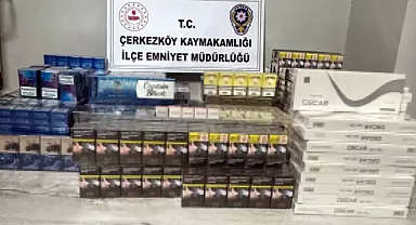 Aracında 39 bin paket kaçak sigara bulunan sürücü gözaltında