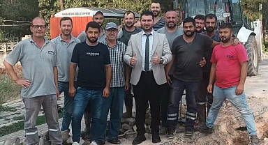 Başkan Dr. Fırat Yayla, Eski Mezarlıkta Su Hattı Yenileme Çalışmalarını İnceledi