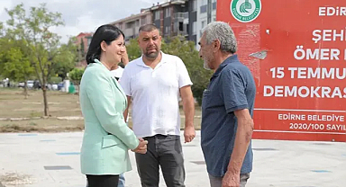 Başkan Gencan Akın, 15 Temmuz Parkı’ndaki Çalışmaları İnceledi