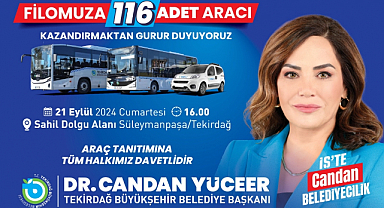 BÜYÜKŞEHİR YENİ ARAÇLARINI TANITIYOR