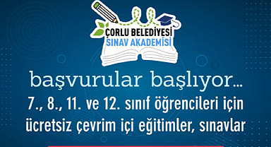 Çorlu Belediyesi Sınav Akademisi Başvuruları Başladı