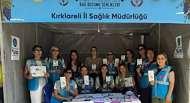 Kırklareli 15. Yayla Bolluk, Bereket, Hasat ve Bağ Bozumu Şenlikleri'nde İl Sağlık Müdürlüğü Tanıtım Standı Açıldı