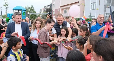 Başkan Derya Bulut, Pınar Mahallesi'ndeki Yeni Parkı Çocuklarla Birlikte Açtı