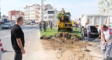 Kırklareli Belediyesi Bademlik Kavşağı Projesine Başladı; İlk Kazma Vuruldu