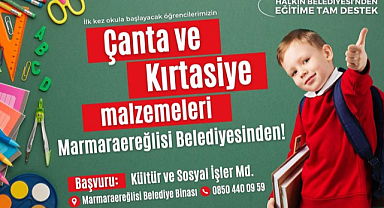 MARMARAEREĞLİSİ BELEDİYESİ’NDEN ÖĞRENCİLERE EĞİTİM DESTEĞİ