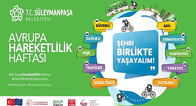 Süleymanpaşa Belediyesinden Hareketlilik Haftasında Bisiklet ve Yürüyüş Etkinliği