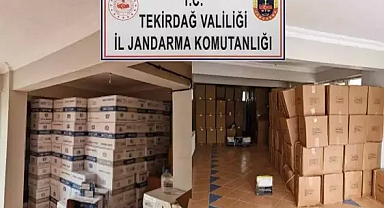 Tekirdağ'da, 3 ton tütün, 1 milyon 600 bin makaron ele geçirildi